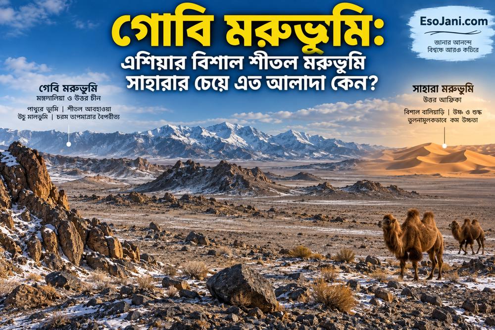 গোবি মরুভূমি: এশিয়ার বিশাল শীতল মরুভূমি সাহারার চেয়ে এত আলাদা কেন?