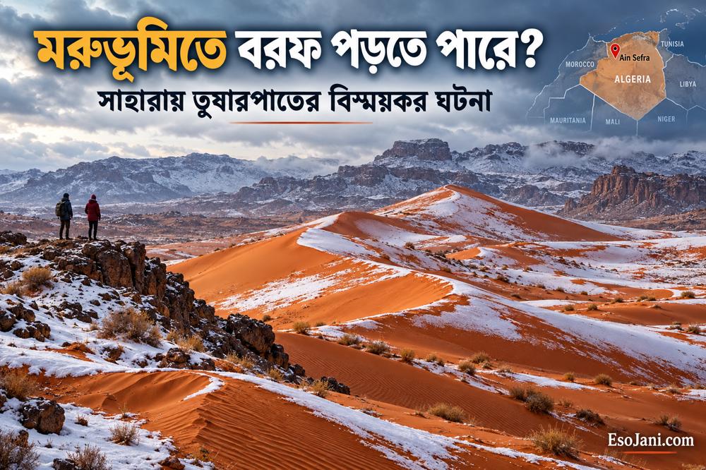 মরুভূমিতে বরফ পড়তে পারে? সাহারায় তুষারপাতের কারণ ও বিস্ময়কর ঘটনা