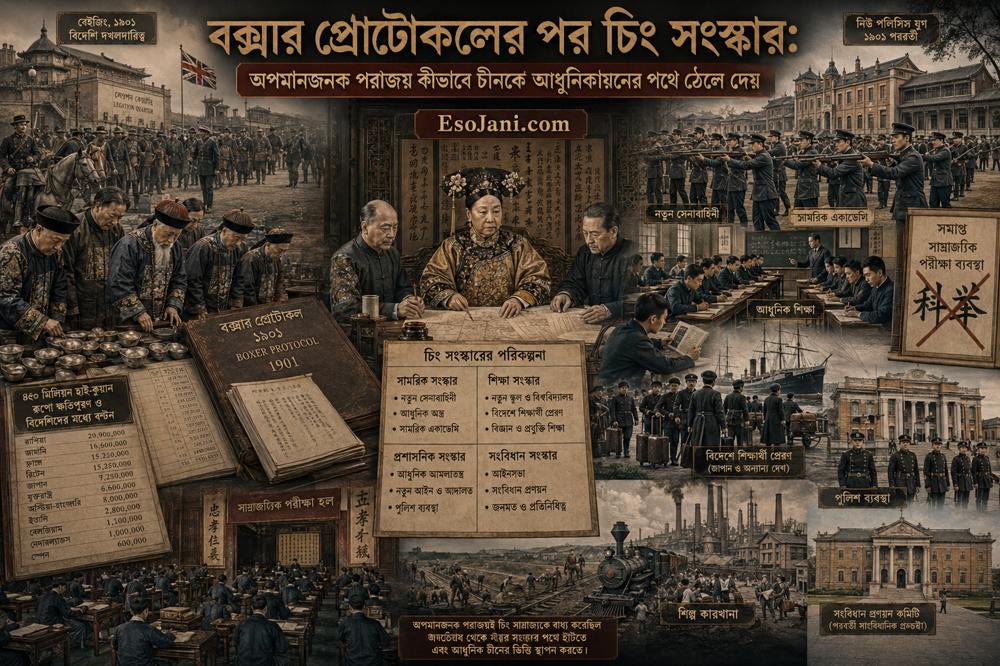 বক্সার প্রোটোকলের পর চিং সংস্কার: অপমানজনক পরাজয় কীভাবে চীনকে আধুনিকায়নের পথে ঠেলে দেয়