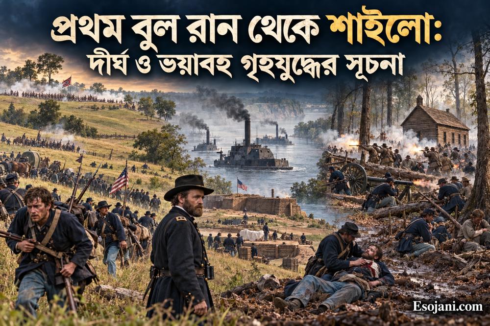 প্রথম বুল রান থেকে শাইলো: আমেরিকার গৃহযুদ্ধের ভয়াবহ বিস্তার