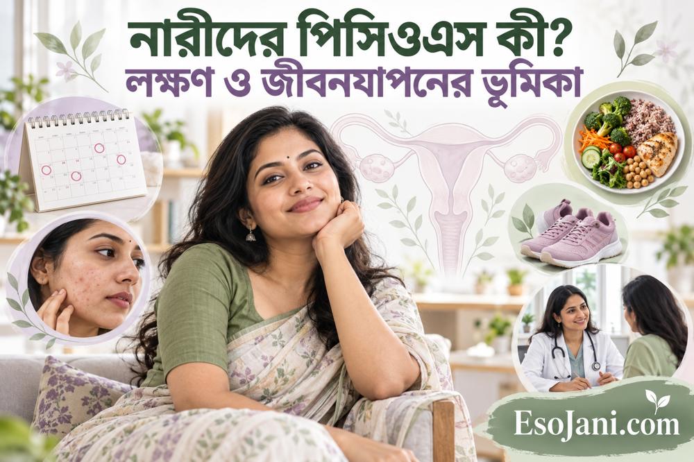 নারীদের পিসিওএস কী? লক্ষণ, রোগ নির্ণয় ও জীবনযাপনের ভূমিকা
