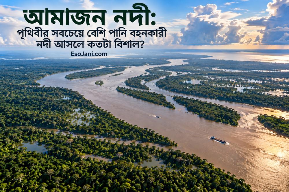 আমাজন নদী: পৃথিবীর সবচেয়ে বেশি পানি বহনকারী নদী আসলে কতটা বিশাল?