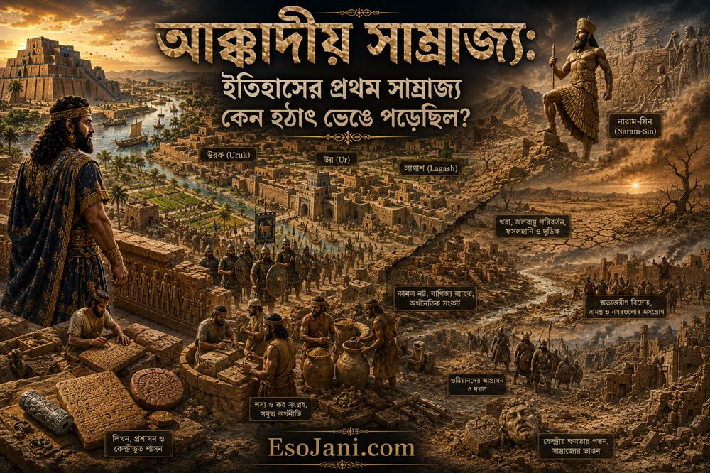 আক্কাদীয় সাম্রাজ্য: ইতিহাসের প্রথম সাম্রাজ্য কেন হঠাৎ ভেঙে পড়েছিল?