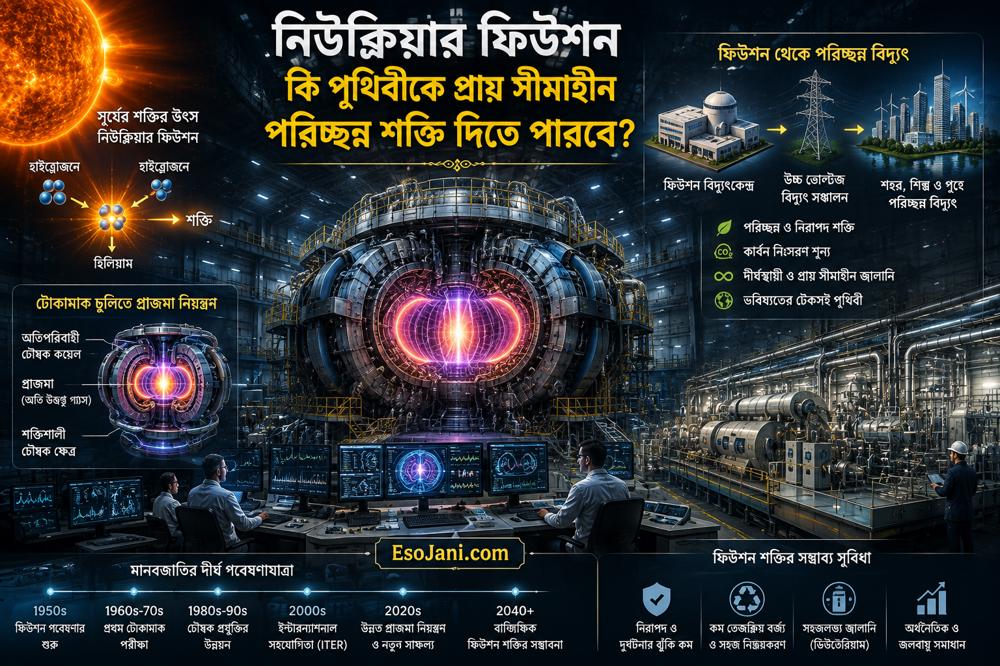 নিউক্লিয়ার ফিউশন কি পৃথিবীকে প্রায় সীমাহীন পরিচ্ছন্ন শক্তি দিতে পারবে? ভবিষ্যতের শক্তিবিপ্লবের বিজ্ঞান