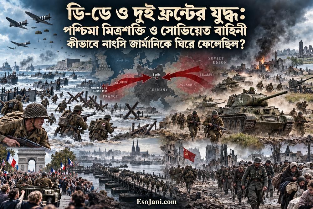 ডি-ডে ও দুই ফ্রন্টের যুদ্ধ: মিত্রশক্তি কীভাবে নাৎসি জার্মানিকে ঘিরে ফেলেছিল?