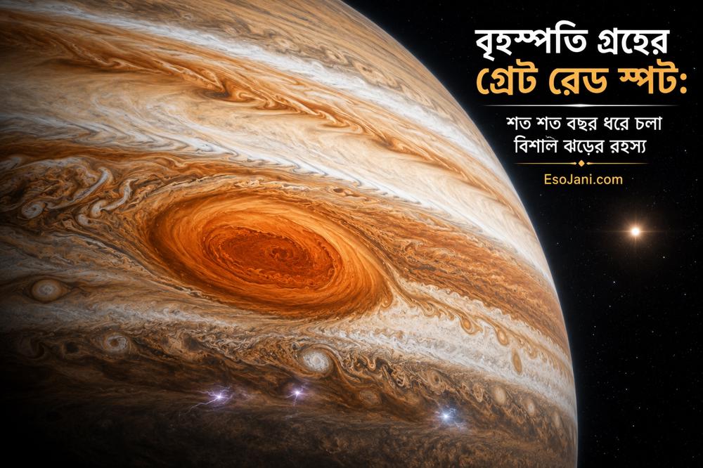 বৃহস্পতি গ্রহের গ্রেট রেড স্পট: শত শত বছর ধরে চলা বিশাল ঝড়ের রহস্য