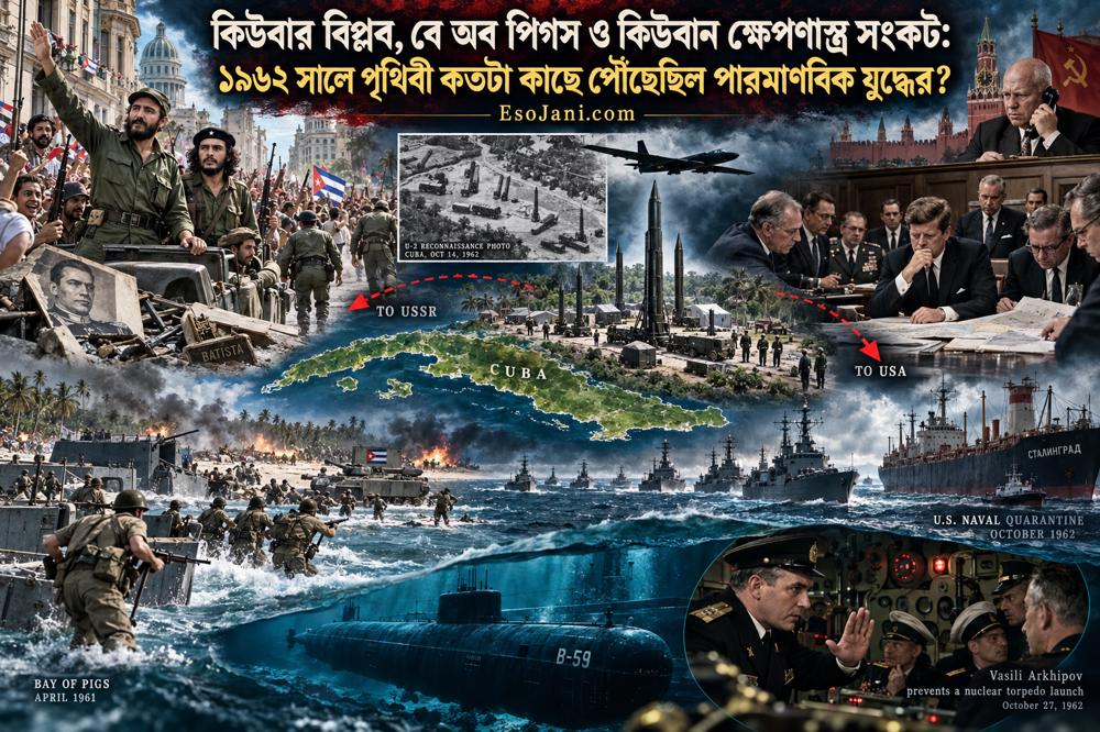 কিউবার বিপ্লব থেকে ক্ষেপণাস্ত্র সংকট: পৃথিবী যখন পারমাণবিক যুদ্ধের দ্বারপ্রান্তে