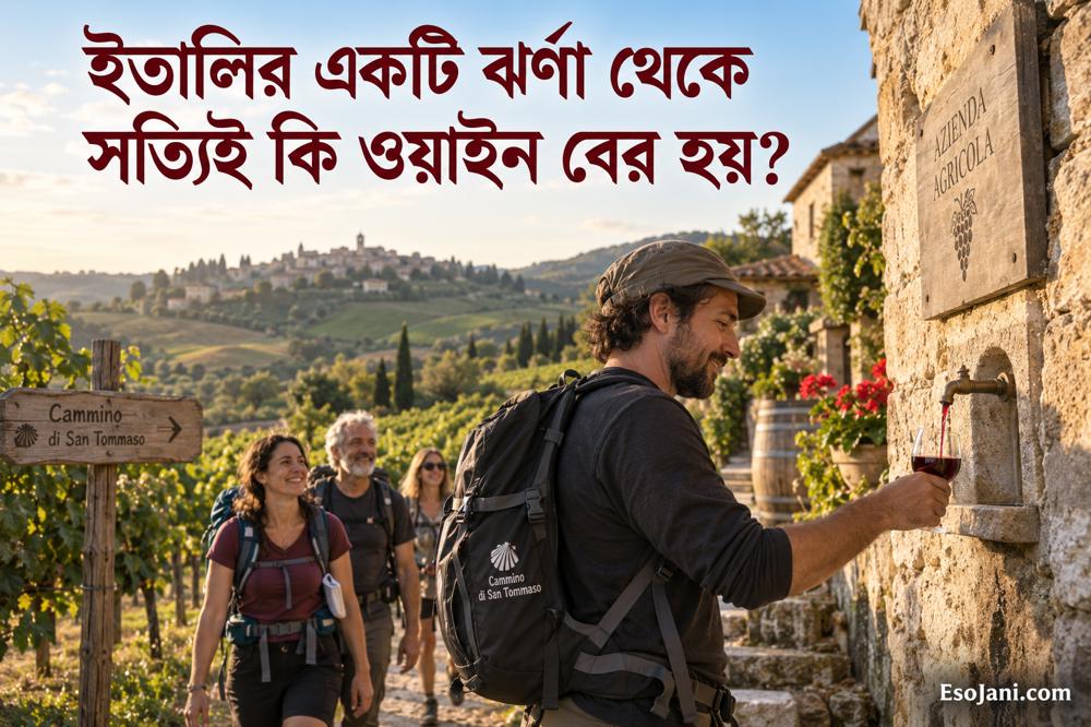 ইতালির একটি ঝর্ণা থেকে সত্যিই কি ওয়াইন বের হয়? অর্তোনার বিস্ময়কর গল্প