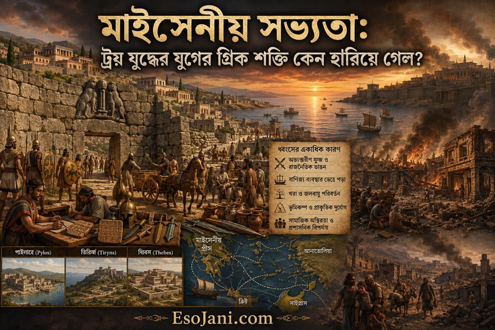 মাইসেনীয় সভ্যতা: ট্রয় যুদ্ধের যুগের গ্রিক শক্তি কেন হারিয়ে গেল?