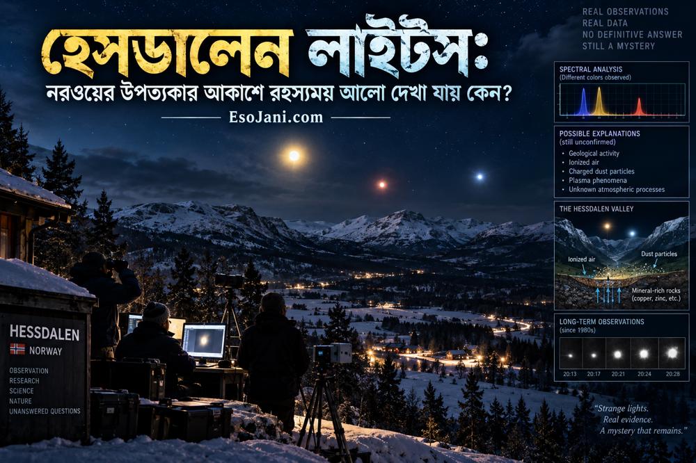 হেসডালেন লাইটস: নরওয়ের উপত্যকার আকাশে রহস্যময় আলো দেখা যায় কেন?