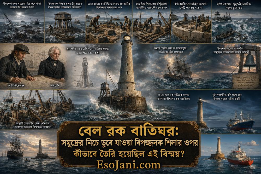 বেল রক বাতিঘর: সমুদ্রের নিচে ডুবে যাওয়া বিপজ্জনক শিলার ওপর নির্মিত প্রকৌশলের বিস্ময়
