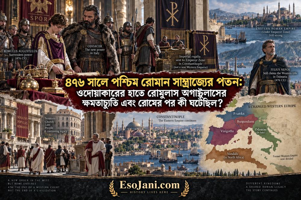 ৪৭৬ সালে পশ্চিম রোমান সাম্রাজ্যের পতন: ওদোয়াকারের হাতে রোমুলাস অগাস্টুলাসের ক্ষমতাচ্যুতি এবং পরবর্তী ইউরোপ
