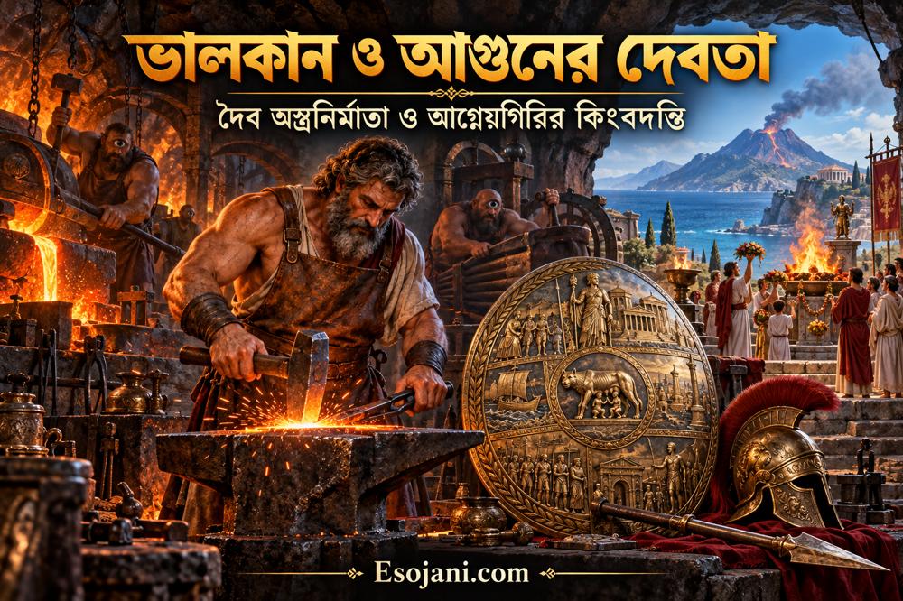 ভালকান: আগুনের দেবতা, দৈব অস্ত্রনির্মাতা ও আগ্নেয়গিরির কিংবদন্তি