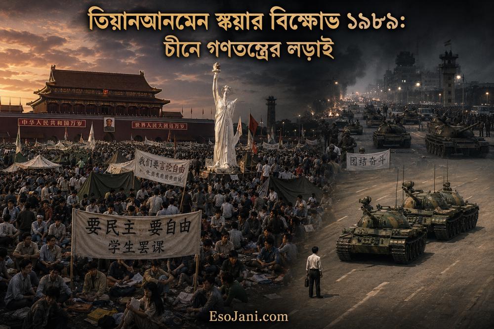 তিয়ানআনমেন স্কয়ার বিক্ষোভ ১৯৮৯: চীনে গণতন্ত্র, স্বাধীনতা ও রাজনৈতিক সংস্কারের লড়াই