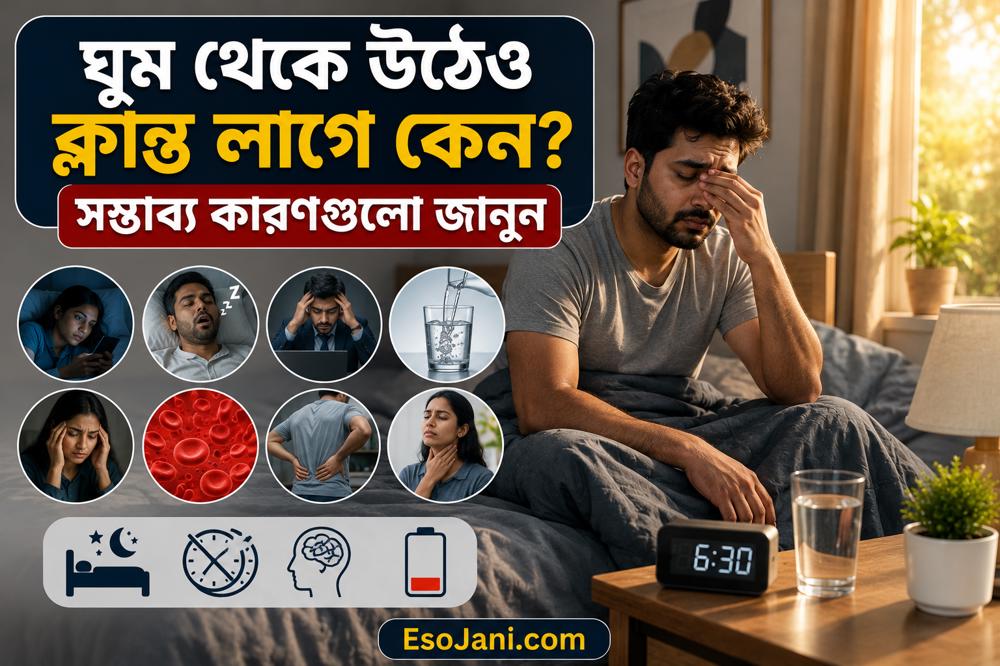 ঘুম থেকে উঠেও ক্লান্ত লাগে কেন? সকালের ক্লান্তির সম্ভাব্য কারণ ও করণীয়