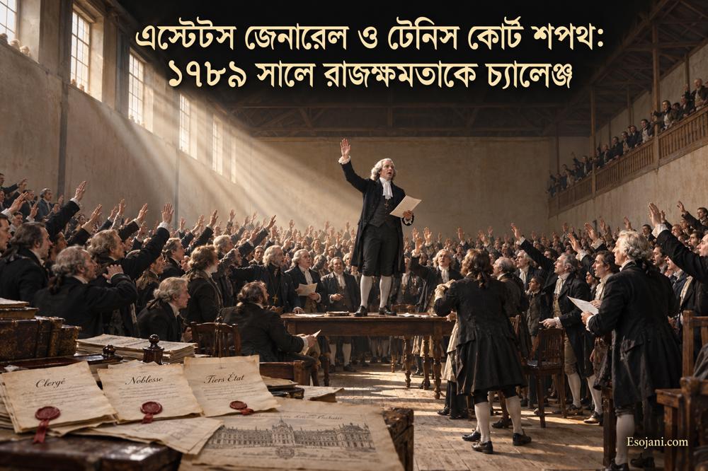 এস্টেটস জেনারেল ও টেনিস কোর্ট শপথ: ১৭৮৯ সালে রাজক্ষমতাকে চ্যালেঞ্জ
