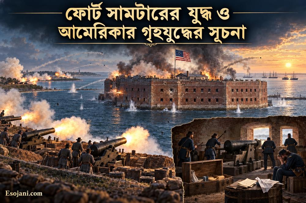 ফোর্ট সামটারের যুদ্ধ: ১৮৬১ সালে আমেরিকার গৃহযুদ্ধের সূচনা