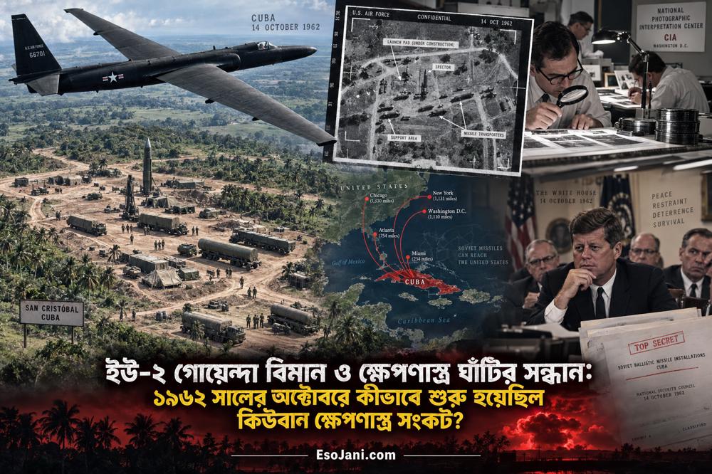 ইউ-২ গোয়েন্দা বিমান ও ক্ষেপণাস্ত্র ঘাঁটির সন্ধান: যেভাবে শুরু হয় কিউবান সংকট