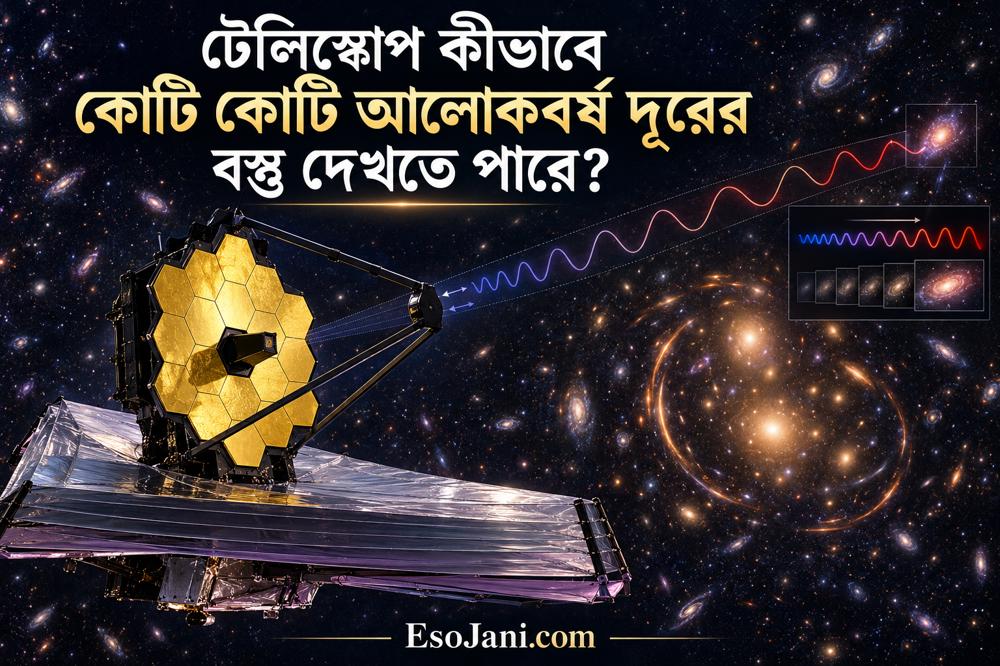 টেলিস্কোপ কীভাবে কোটি কোটি আলোকবর্ষ দূরের বস্তু দেখে? আলোর যাত্রা ও প্রযুক্তির বিজ্ঞান