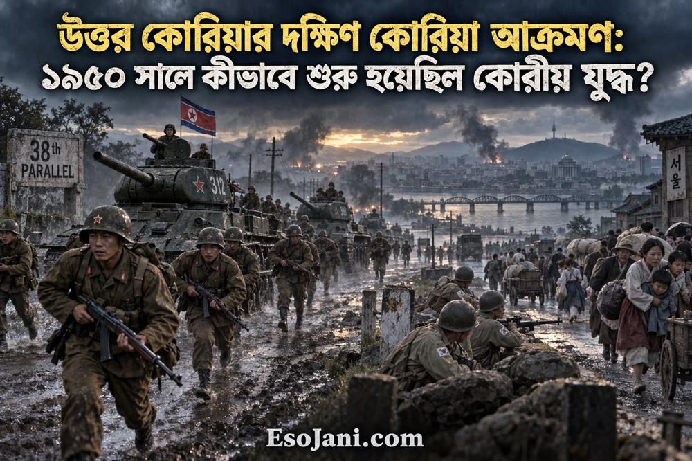 উত্তর কোরিয়ার দক্ষিণ কোরিয়া আক্রমণ: ১৯৫০ সালে যেভাবে শুরু হয়েছিল কোরীয় যুদ্ধ