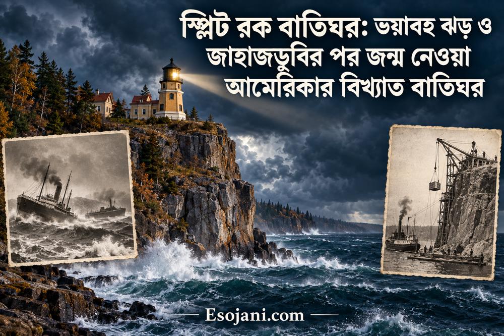 স্প্লিট রক বাতিঘর: ভয়াবহ ঝড় ও জাহাজডুবির পর জন্ম নেওয়া আমেরিকার বিখ্যাত বাতিঘর
