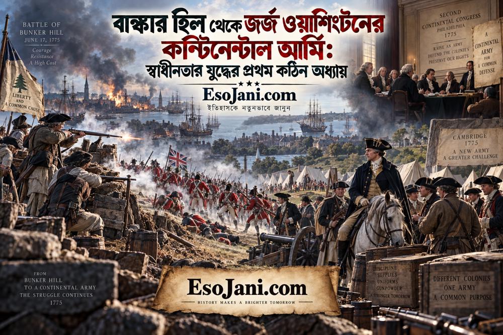 বাঙ্কার হিল থেকে জর্জ ওয়াশিংটনের কন্টিনেন্টাল আর্মি: স্বাধীনতার যুদ্ধের প্রথম কঠিন অধ্যায়