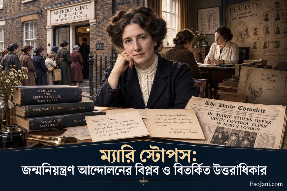 ম্যারি স্টোপস: জন্মনিয়ন্ত্রণ আন্দোলনের বিপ্লব ও বিতর্কিত উত্তরাধিকার