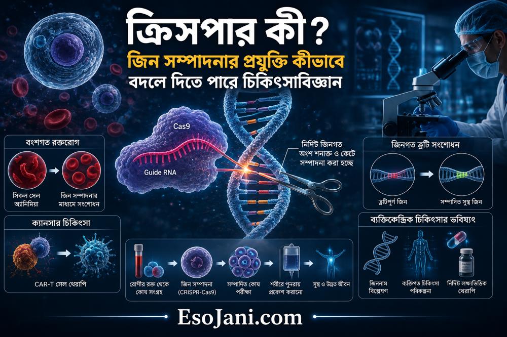 ক্রিসপার কী? জিন সম্পাদনার প্রযুক্তি কীভাবে বদলে দিতে পারে চিকিৎসাবিজ্ঞান