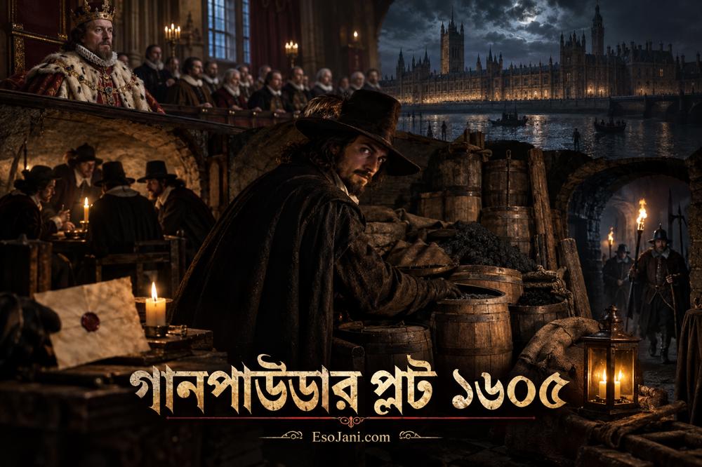 গানপাউডার প্লট ১৬০৫: গাই ফক্স ও ব্রিটিশ পার্লামেন্ট ধ্বংসের ভয়ংকর ষড়যন্ত্র