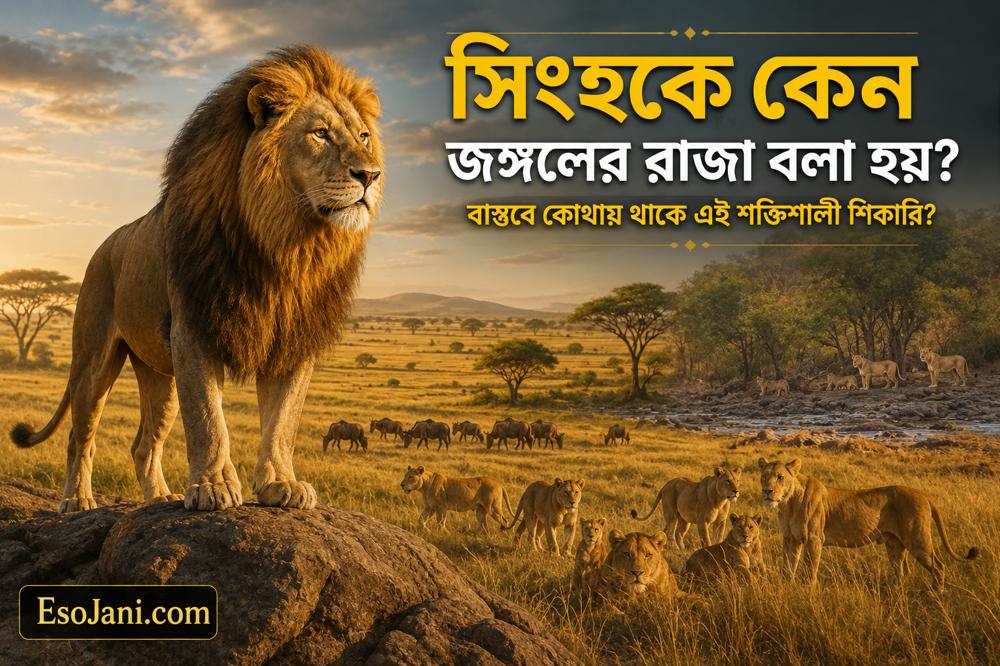 সিংহকে কেন জঙ্গলের রাজা বলা হয়? বাস্তবে কোথায় থাকে এই শক্তিশালী শিকারি?