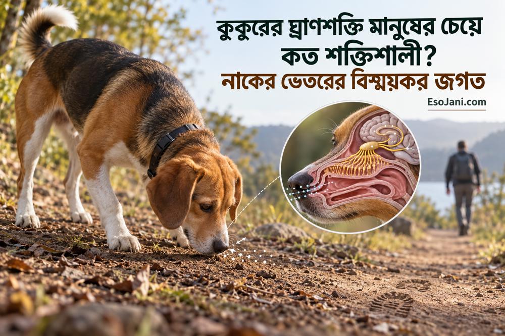 কুকুরের ঘ্রাণশক্তি মানুষের চেয়ে কত শক্তিশালী? নাকের ভেতরের বিস্ময়কর বিজ্ঞান