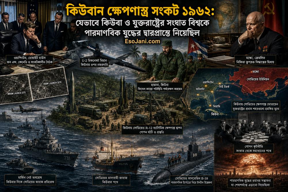 কিউবান ক্ষেপণাস্ত্র সংকট ১৯৬২: যেভাবে কিউবা ও যুক্তরাষ্ট্রের সংঘাত বিশ্বকে পারমাণবিক যুদ্ধের দ্বারপ্রান্তে নিয়েছিল