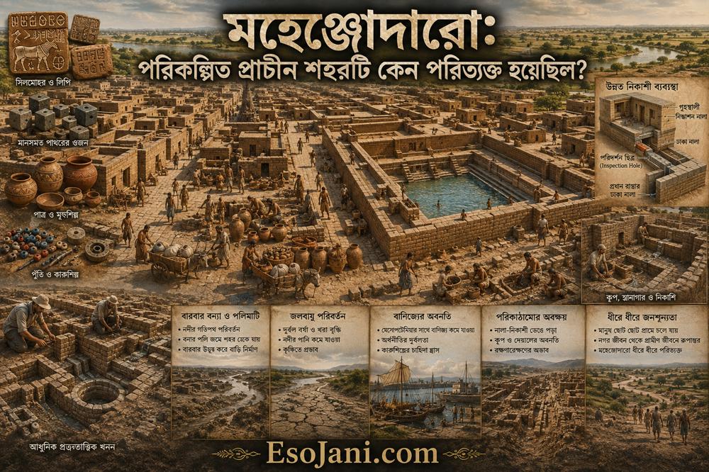 মহেঞ্জোদারো: পরিকল্পিত প্রাচীন শহরটি কেন পরিত্যক্ত হয়েছিল?