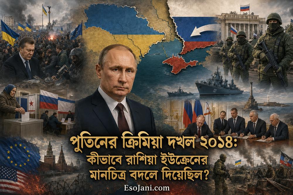 পুতিনের ক্রিমিয়া দখল ২০১৪: কীভাবে রাশিয়া ইউক্রেনের মানচিত্র বদলে দিয়েছিল?