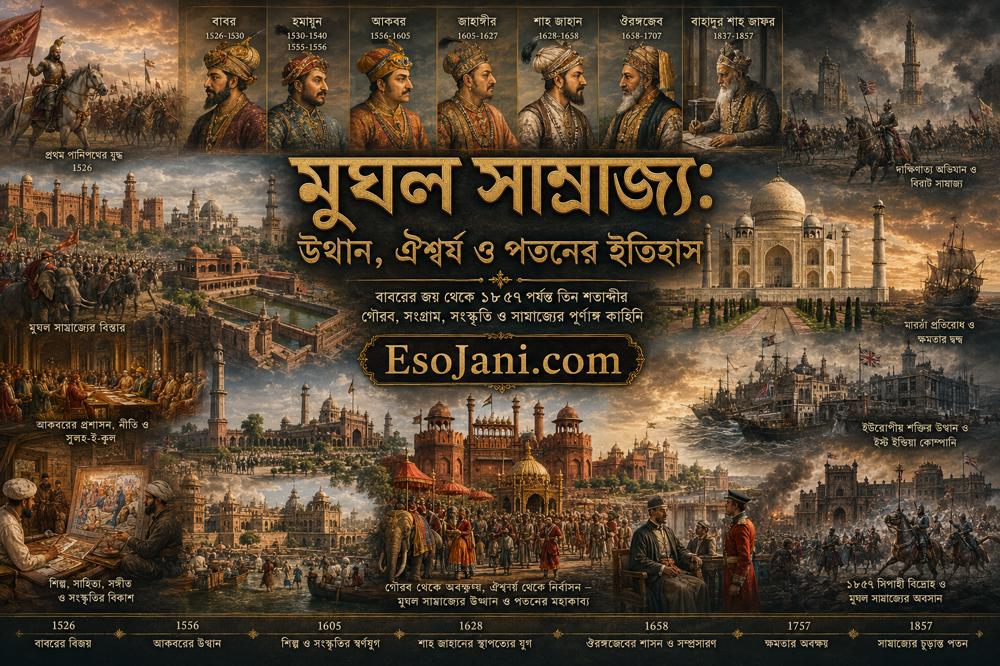 মুঘল সাম্রাজ্য: উত্থান, ঐশ্বর্য ও পতনের ইতিহাস